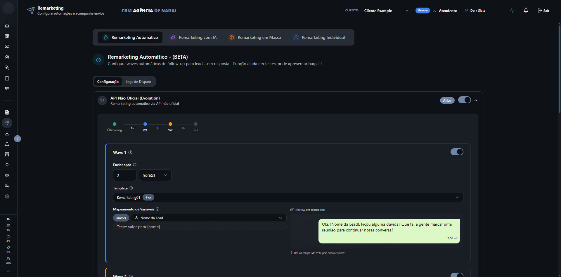 Remarketing em waves